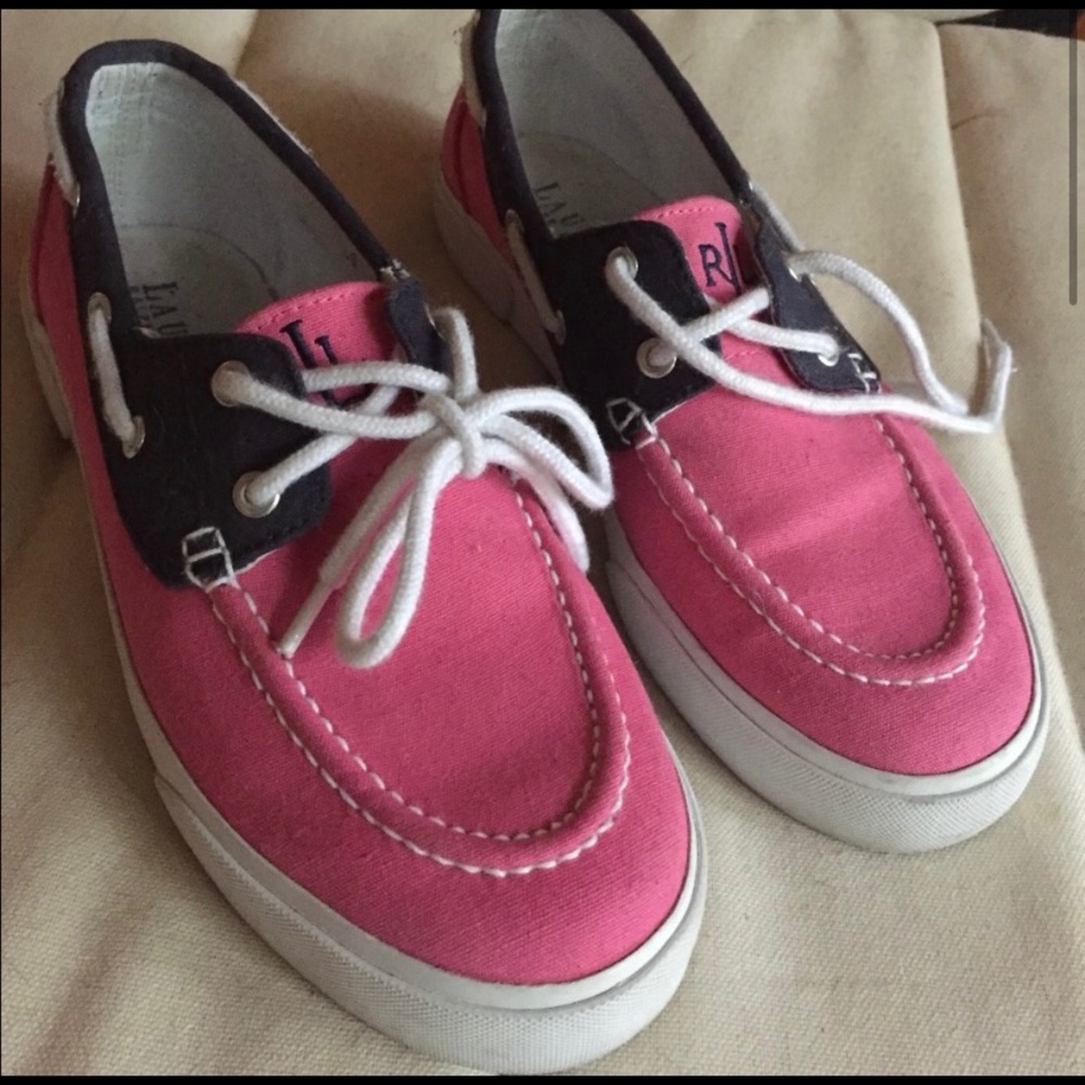 SUNDAY Sale 🦋 Ralph Lauren pink topsiders ☀️